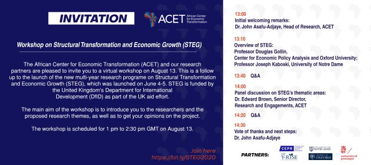 ACET meeting programme